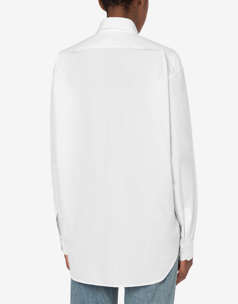 Camisa de popelina de algodón   Moschino 3