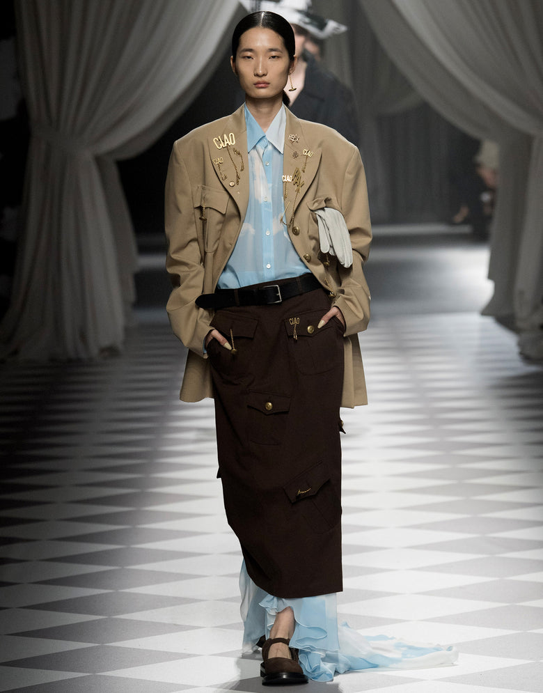 Shirt in georgette ""In The Cloud"" Azure Moschino 2
