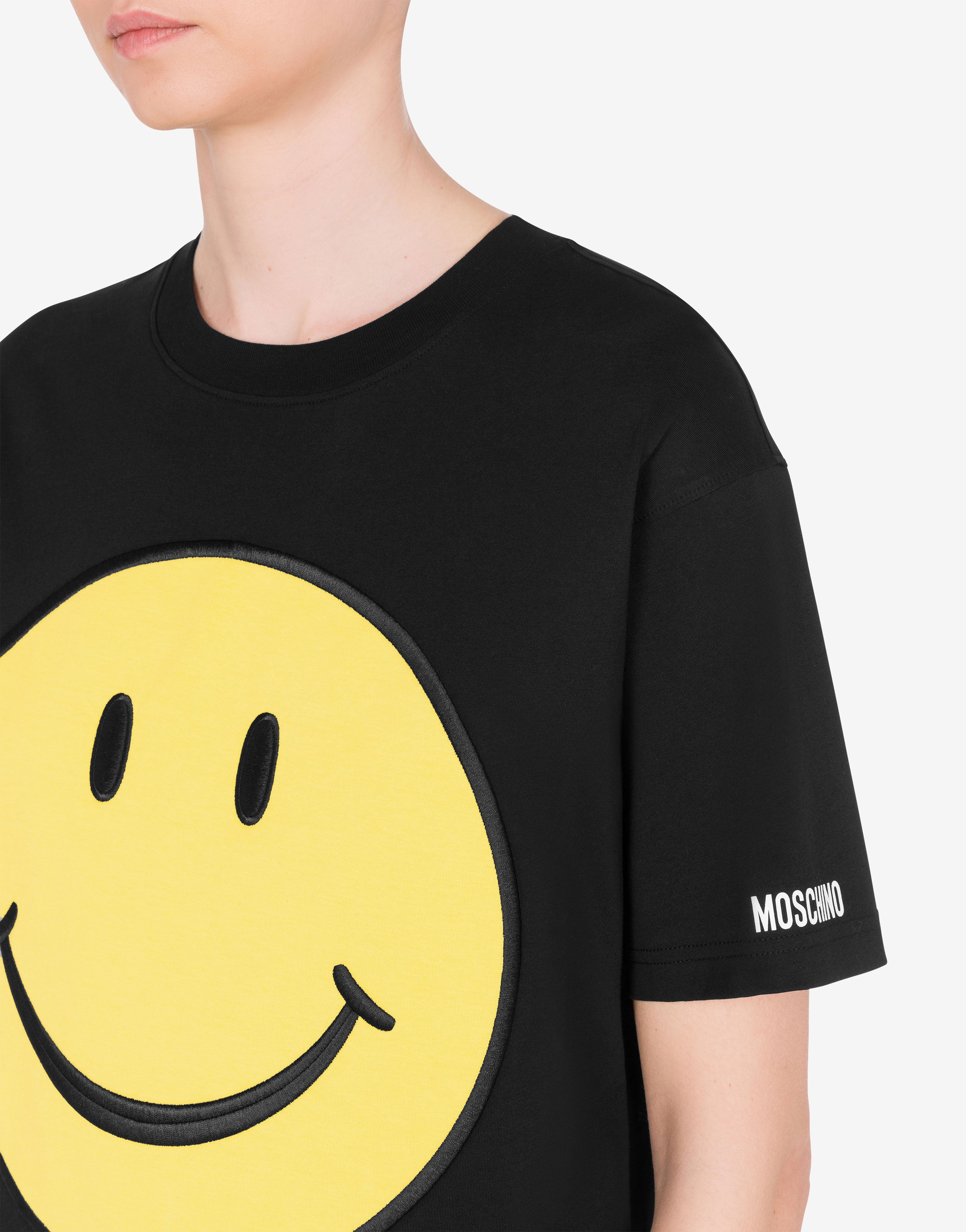 T-shirt in jersey organico Smiley® | Moschino IT