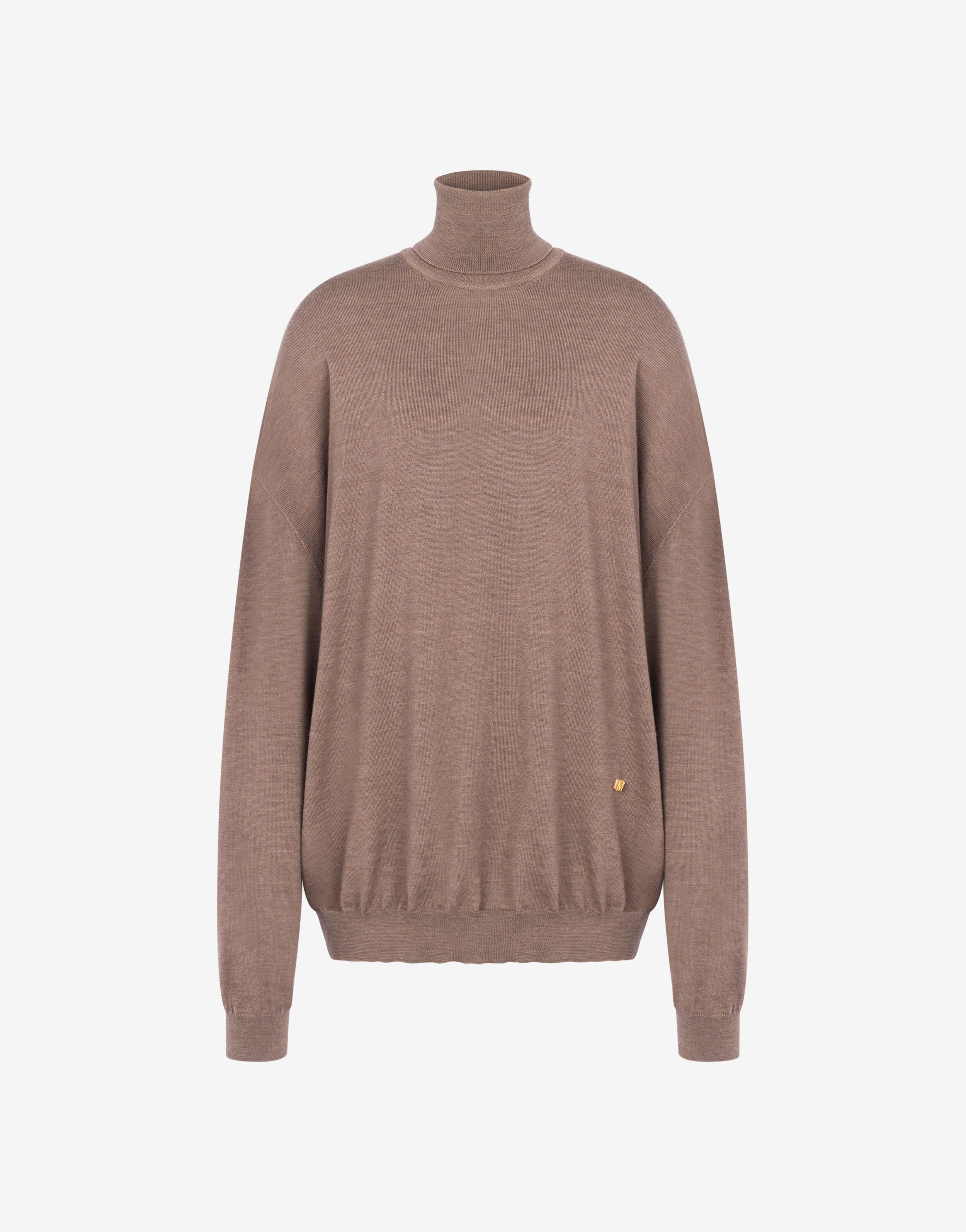 Turtleneck sweater in wool Golden M