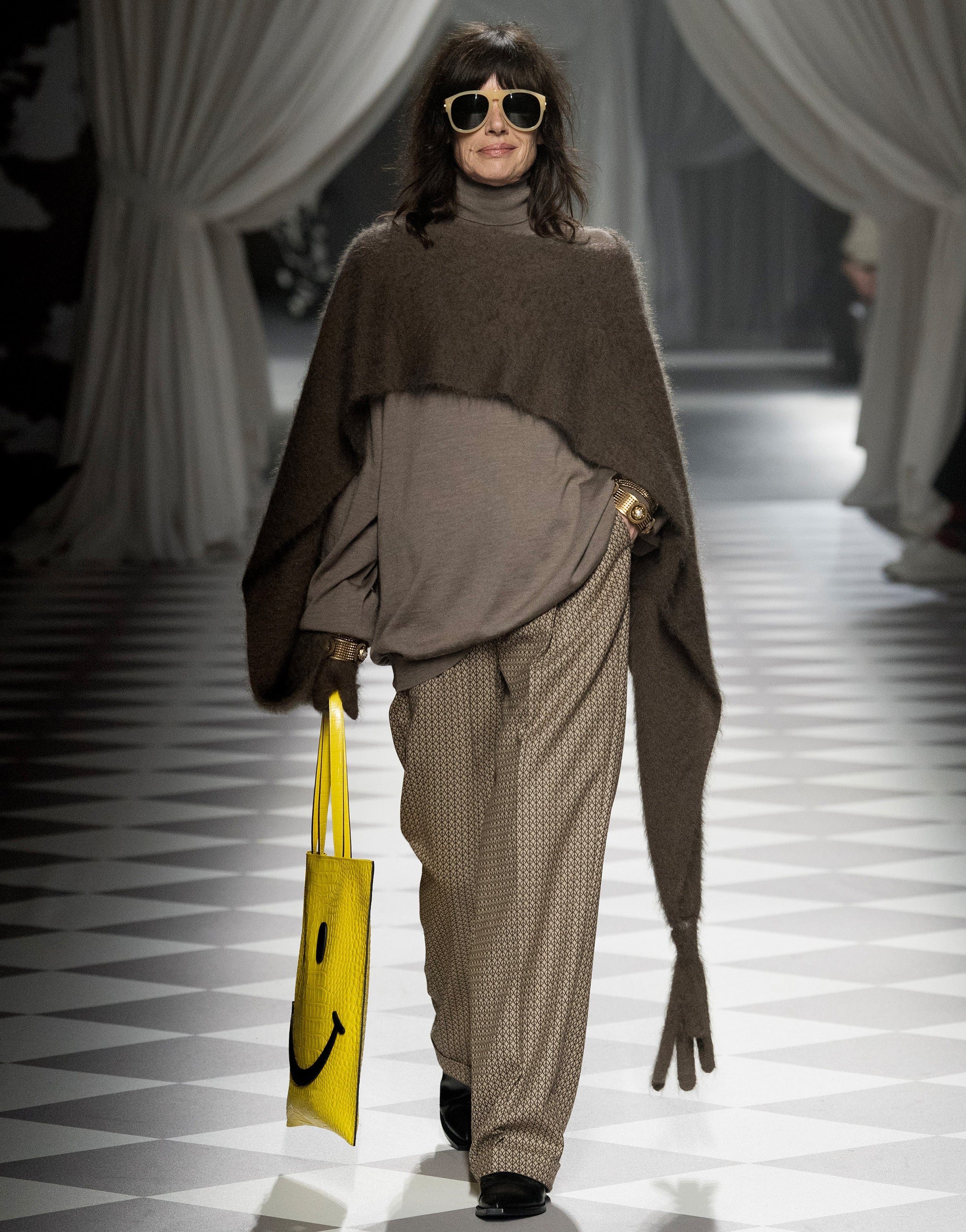 Turtleneck sweater in wool Golden M | Moschino