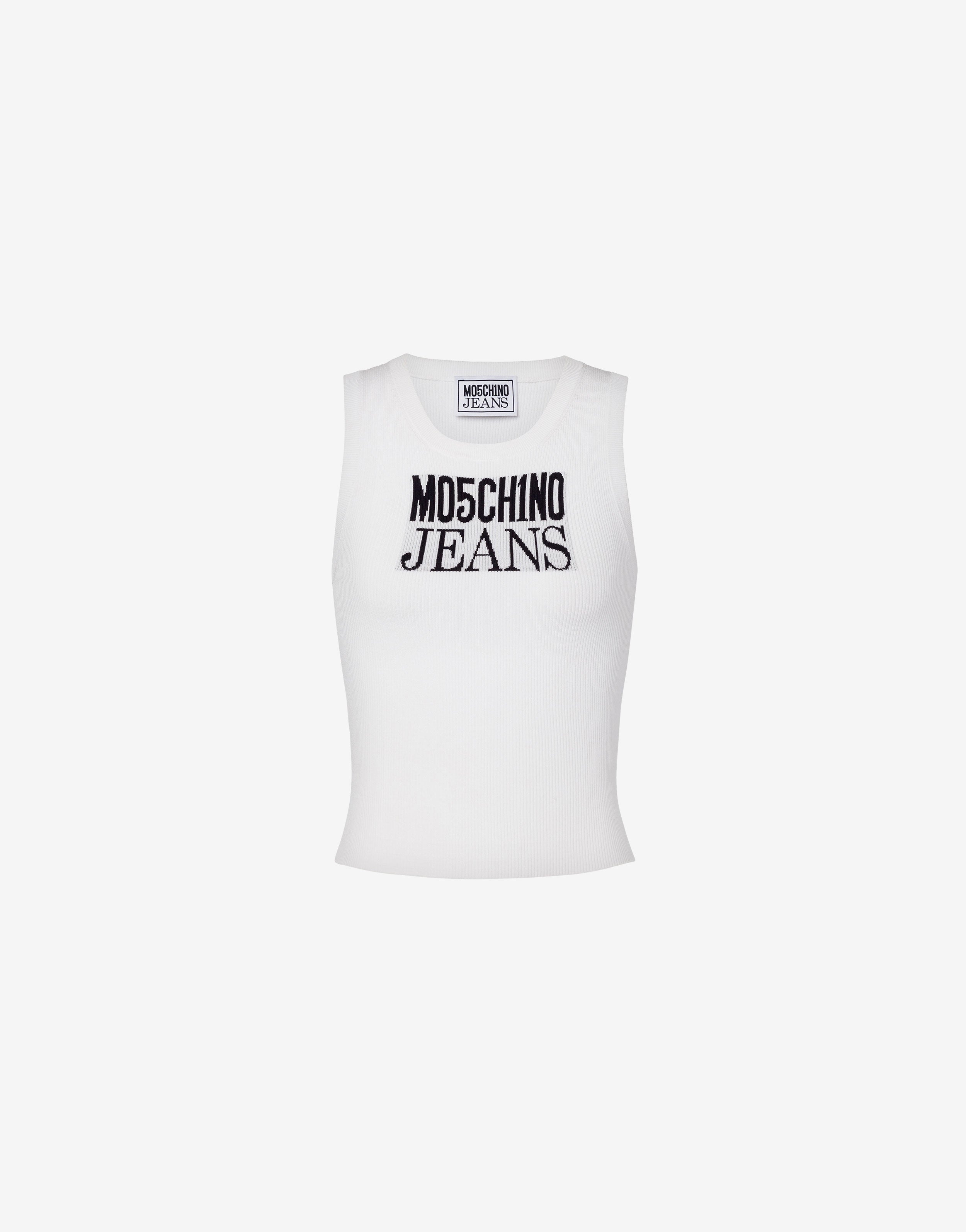 トップス marno mia tank Tank top with logo Moschino Jeans | Moschino