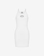 Stretch cotton ribbed dress