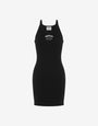 Stretch cotton ribbed dress