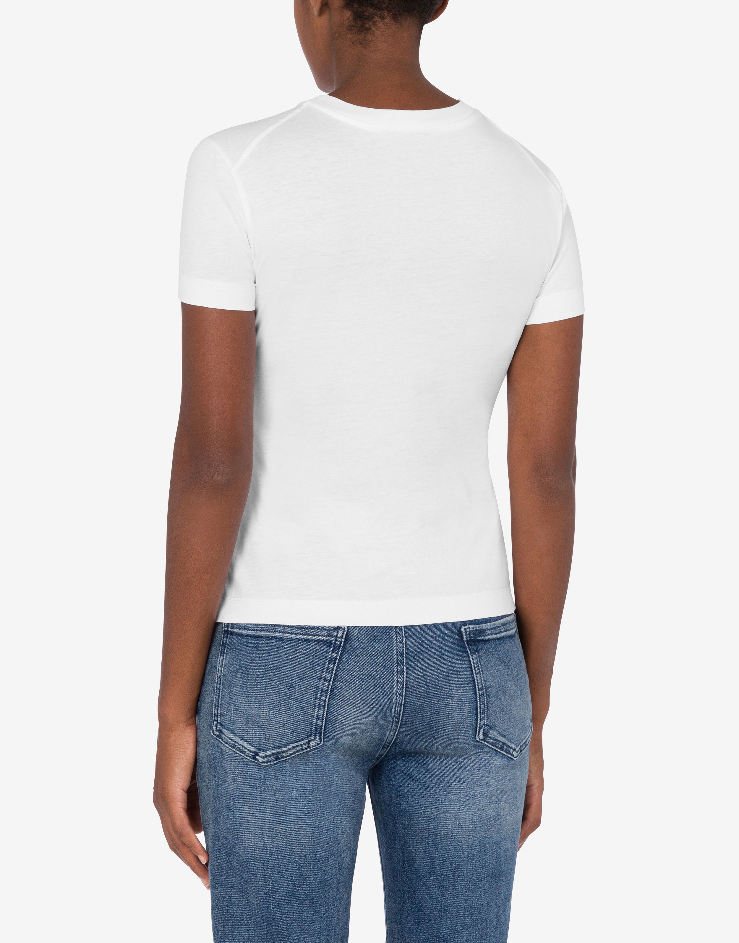 Jersey T-shirt with logo Moschino Jeans | Moschino