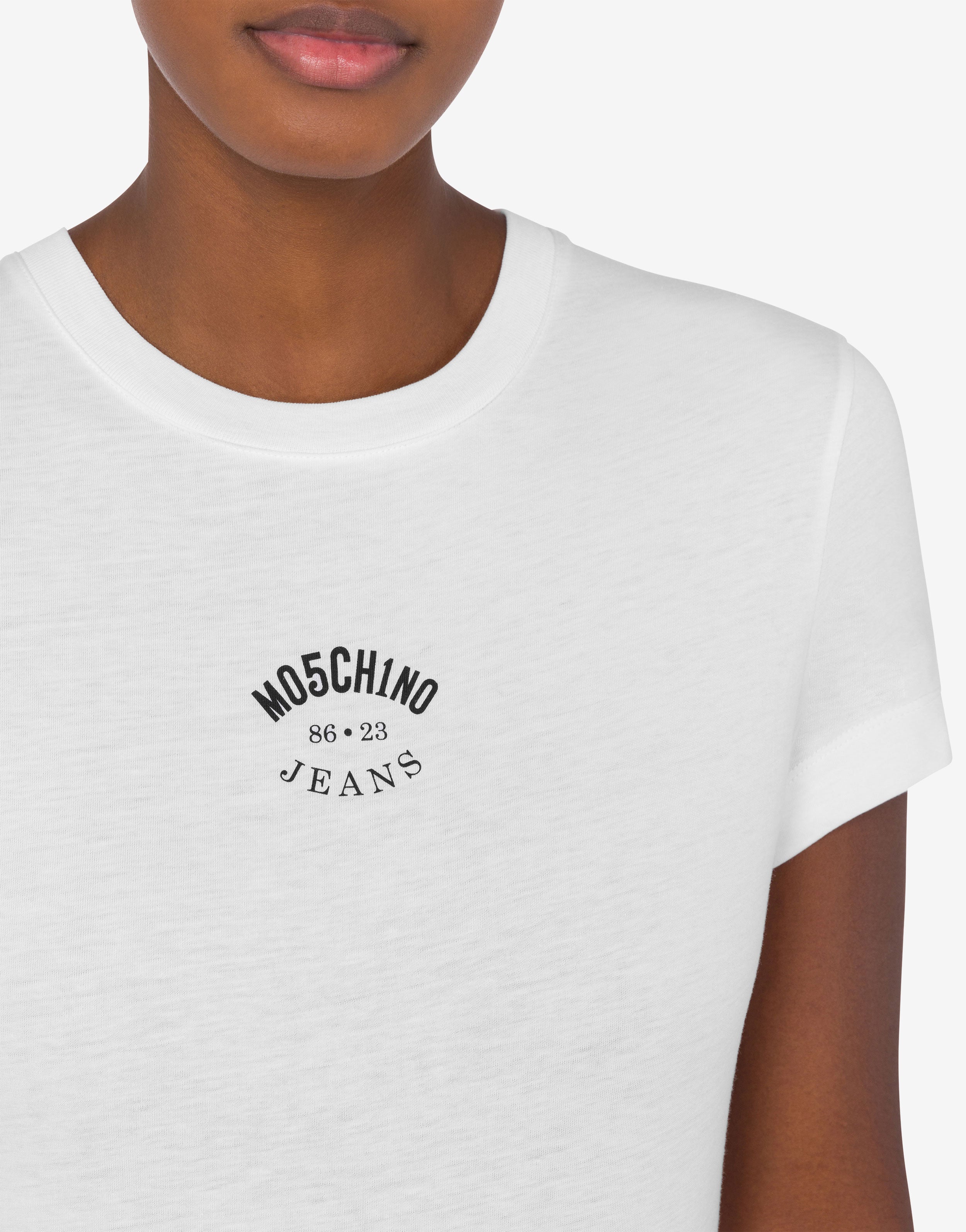 Tシャツ・カットソー Moschino Jeans Jersey T-Shirt Symbols Jersey T-shirt with logo Moschino Jeans | Moschino