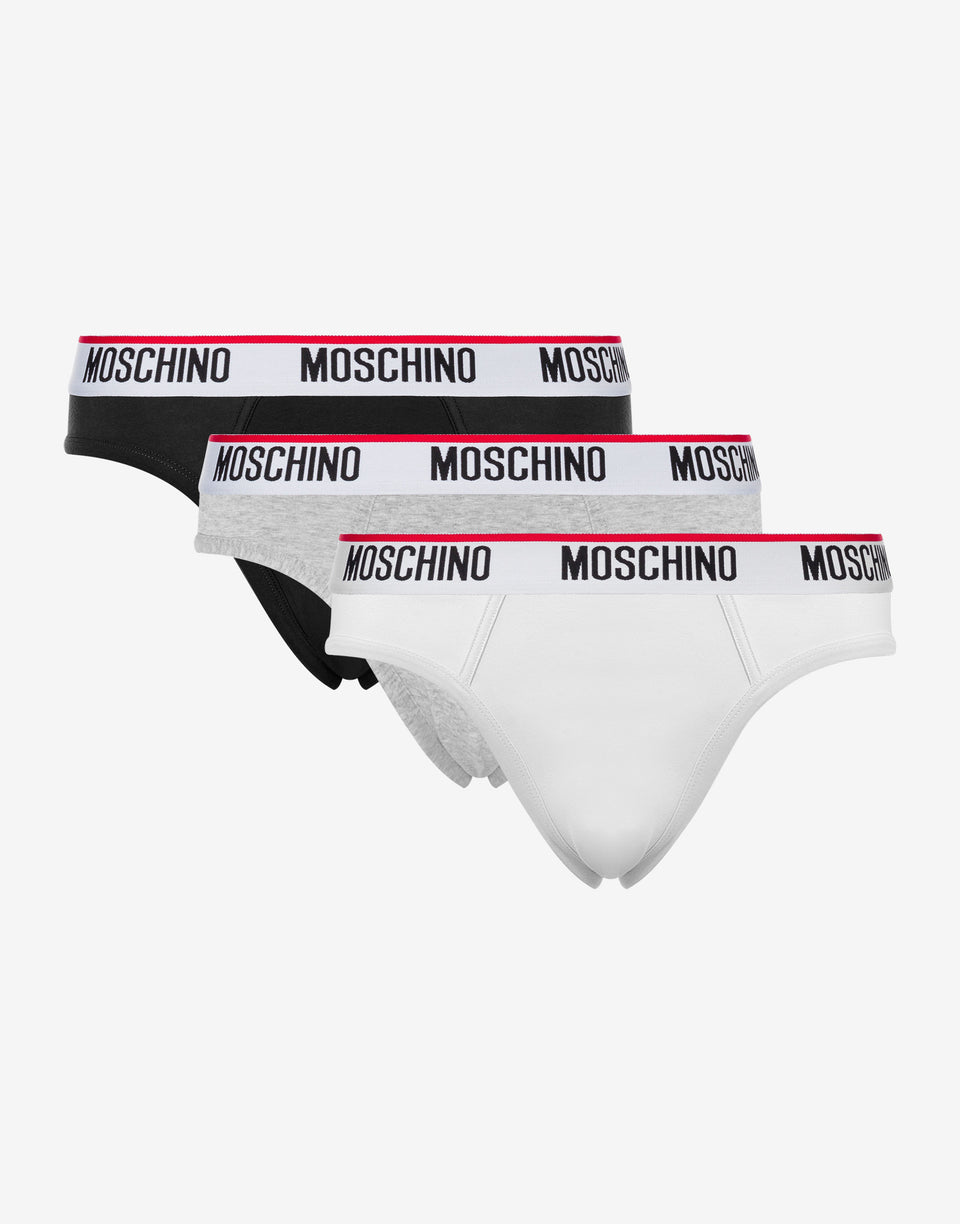 Logo Band set of 3 briefs  Moschino 0
