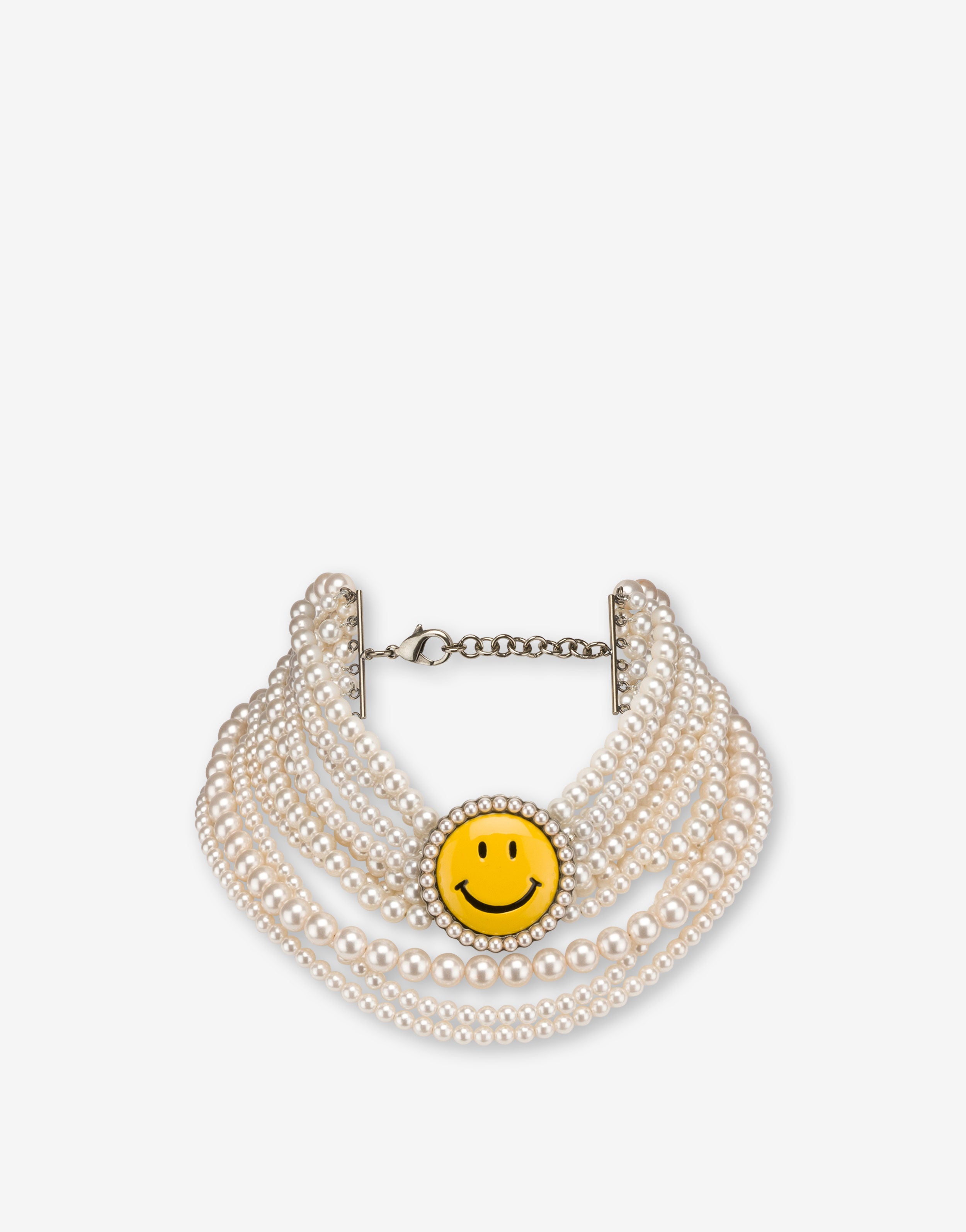 【関税＆送料込み】Moschino Pearl Necklace Moschino Double-strand Pearl Necklace In Neutral | ModeSens