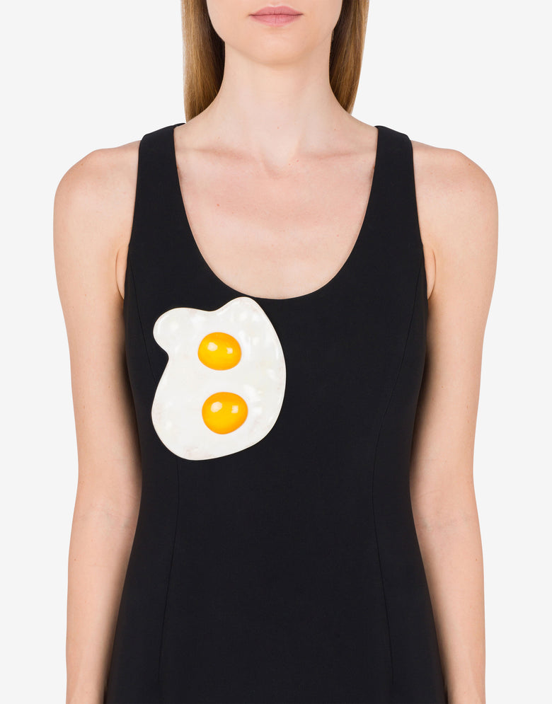 EggsMaxi broche Blanco Moschino 3