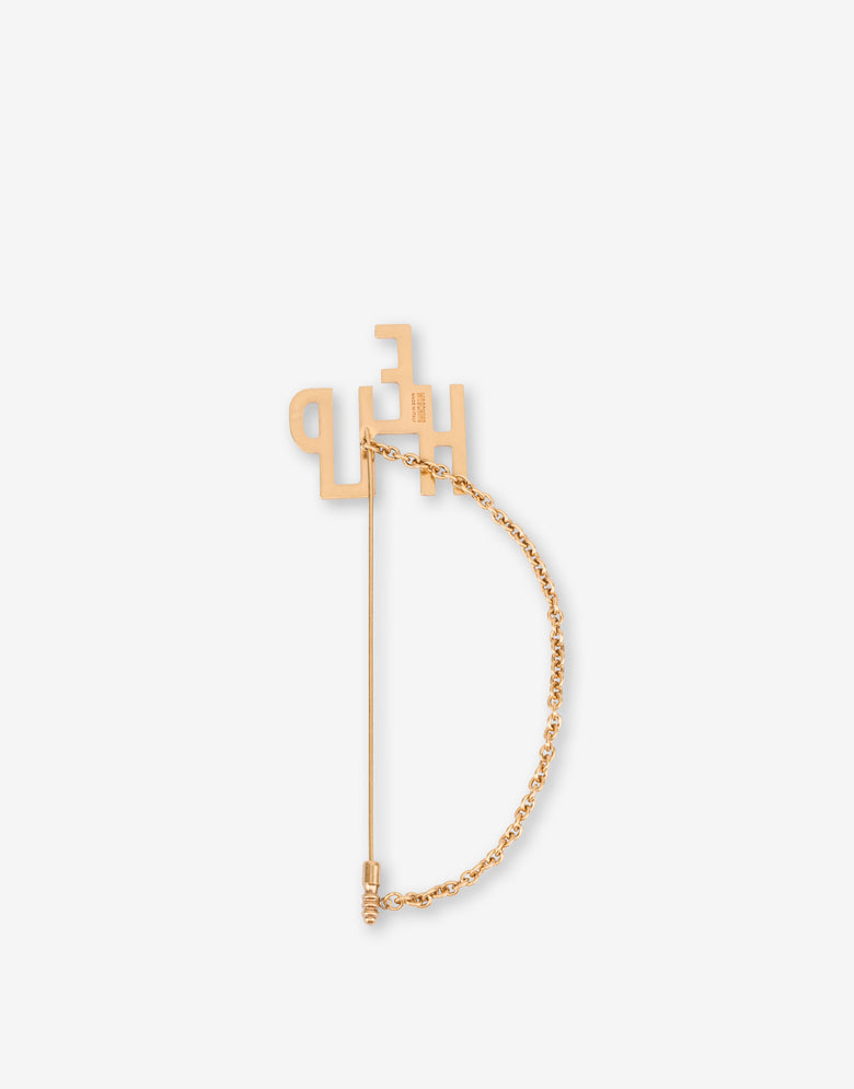 Broche Chaîne HELP Or Moschino 1