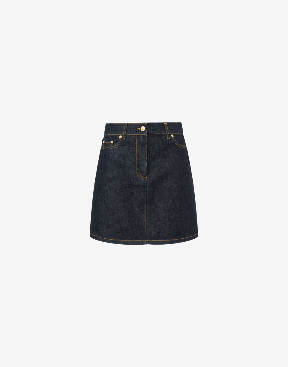Lunar New Year Denim Miniskirt Dark denim Moschino 0
