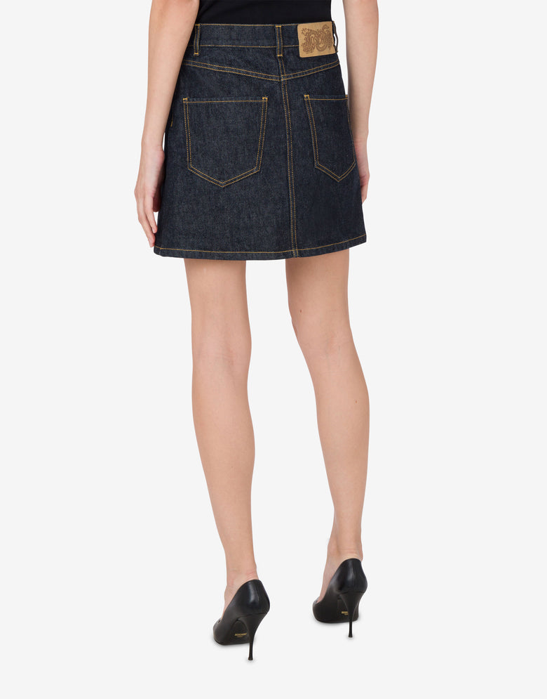 Lunar New Year Denim Miniskirt Dark denim Moschino 2