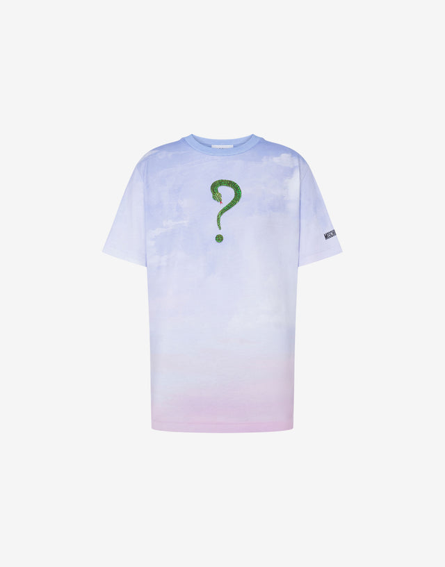 Lunar New Year organic jersey T-shirt Sky blue Moschino 0