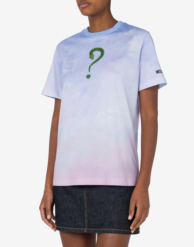 Lunar New Year organic jersey T-shirt Sky blue Moschino 1