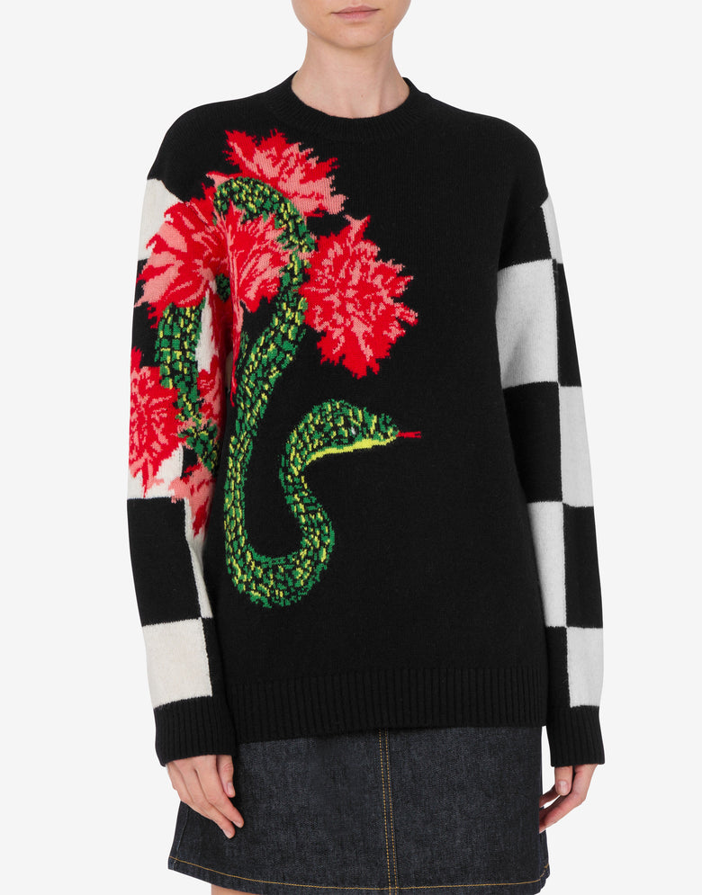 Pullover aus Wolle Lunar New Year Schwarz Moschino 1