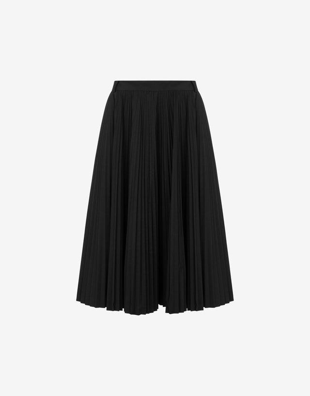 Cotton blend flannel skirt Black Moschino 0