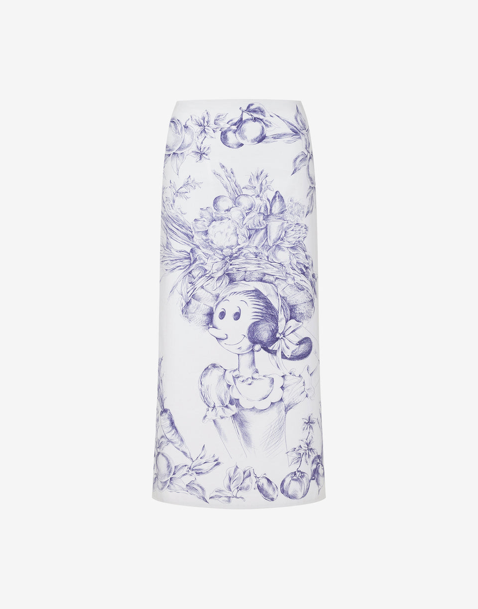Olivia poplin skirt White Moschino 0