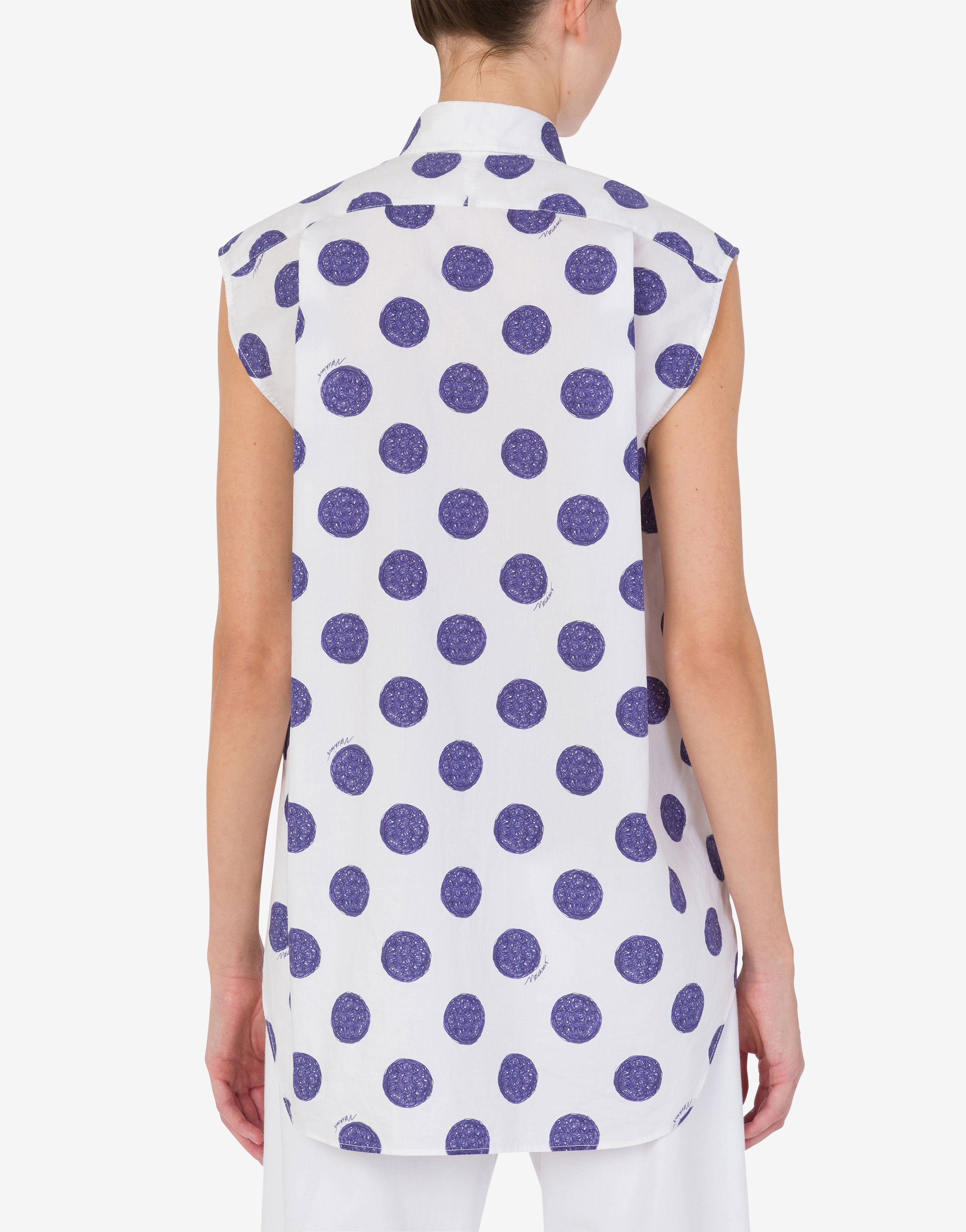 【関税&送料込】Moschino Ballpoint Pen Polka Dots T-Shirt Moschino Ballpoint Pen Polka Dots