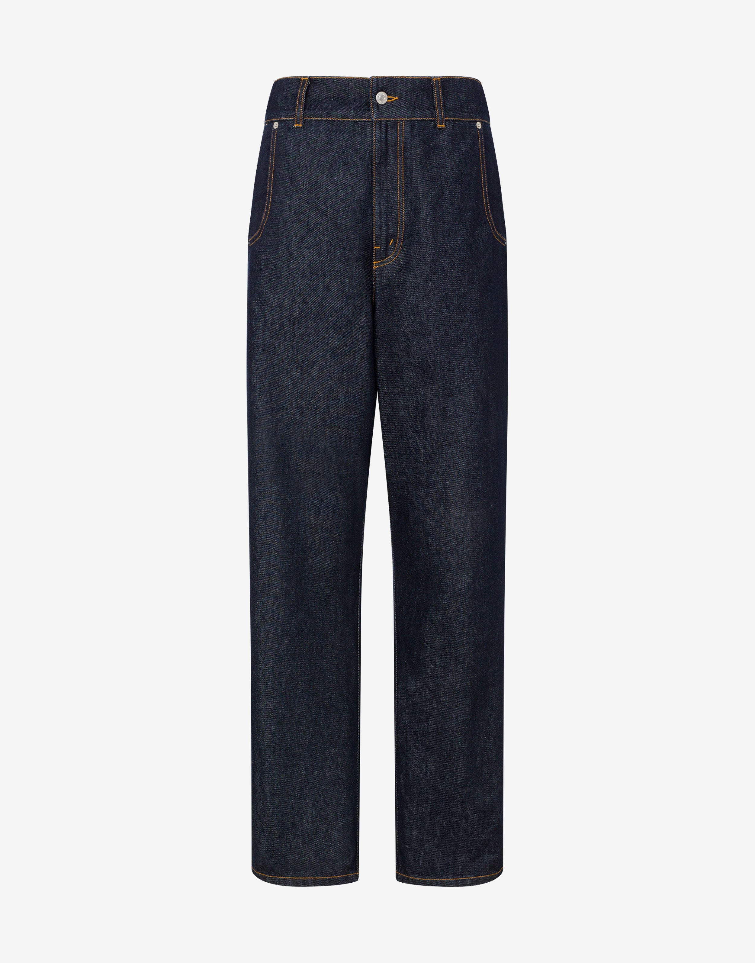 Pantalone in denim blu Laurel Crown Patch