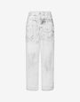 Pantalon en bull de coton Laurel Crown Patch