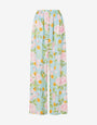 Silk satin pants Smiley® & Roses