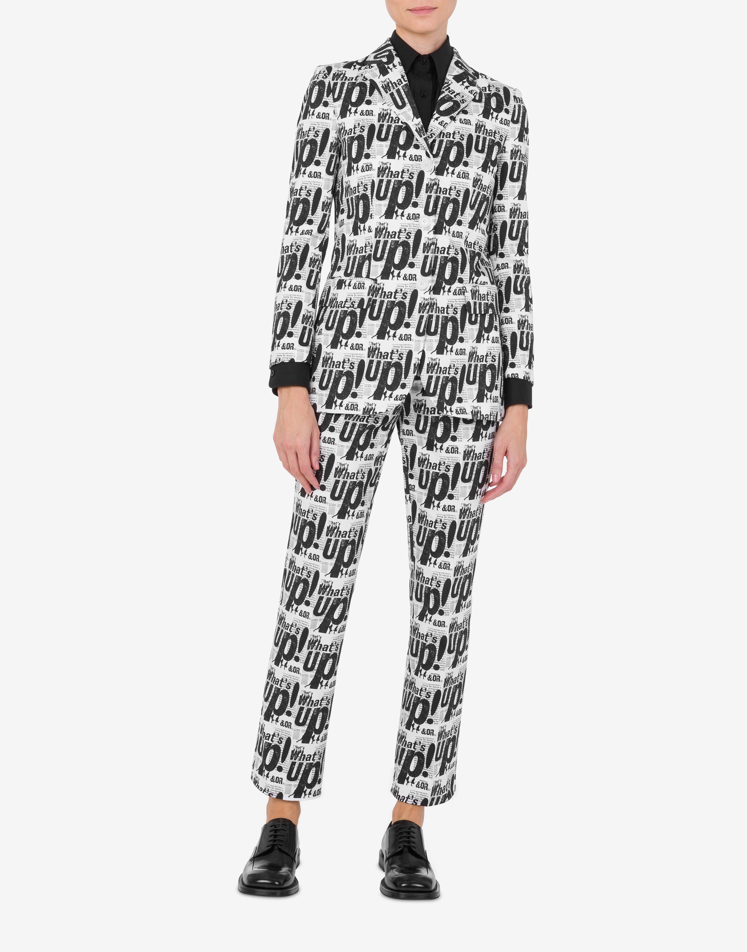 アウターその他 MOSCHINO Women Outer J0505 82260474 GREY Moschino chevron-pattern Jumper | Grey | FARFETCH