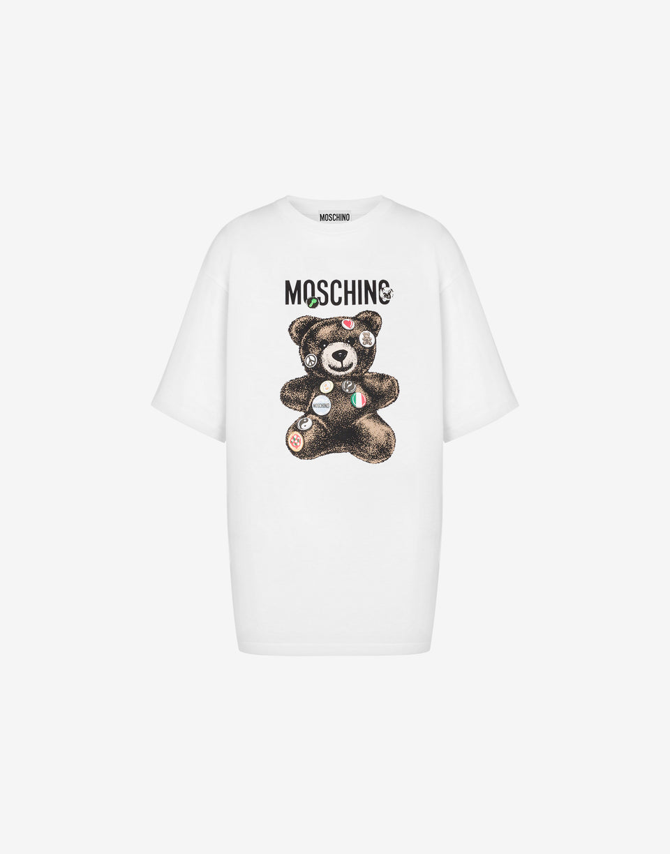 Camiseta Moschino Teddy Bear de punto orgánico Blanco Moschino 0