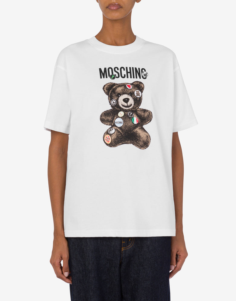 Camiseta Moschino Teddy Bear de punto orgánico Blanco Moschino 1