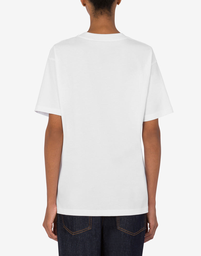 Camiseta Moschino Teddy Bear de punto orgánico Blanco Moschino 2