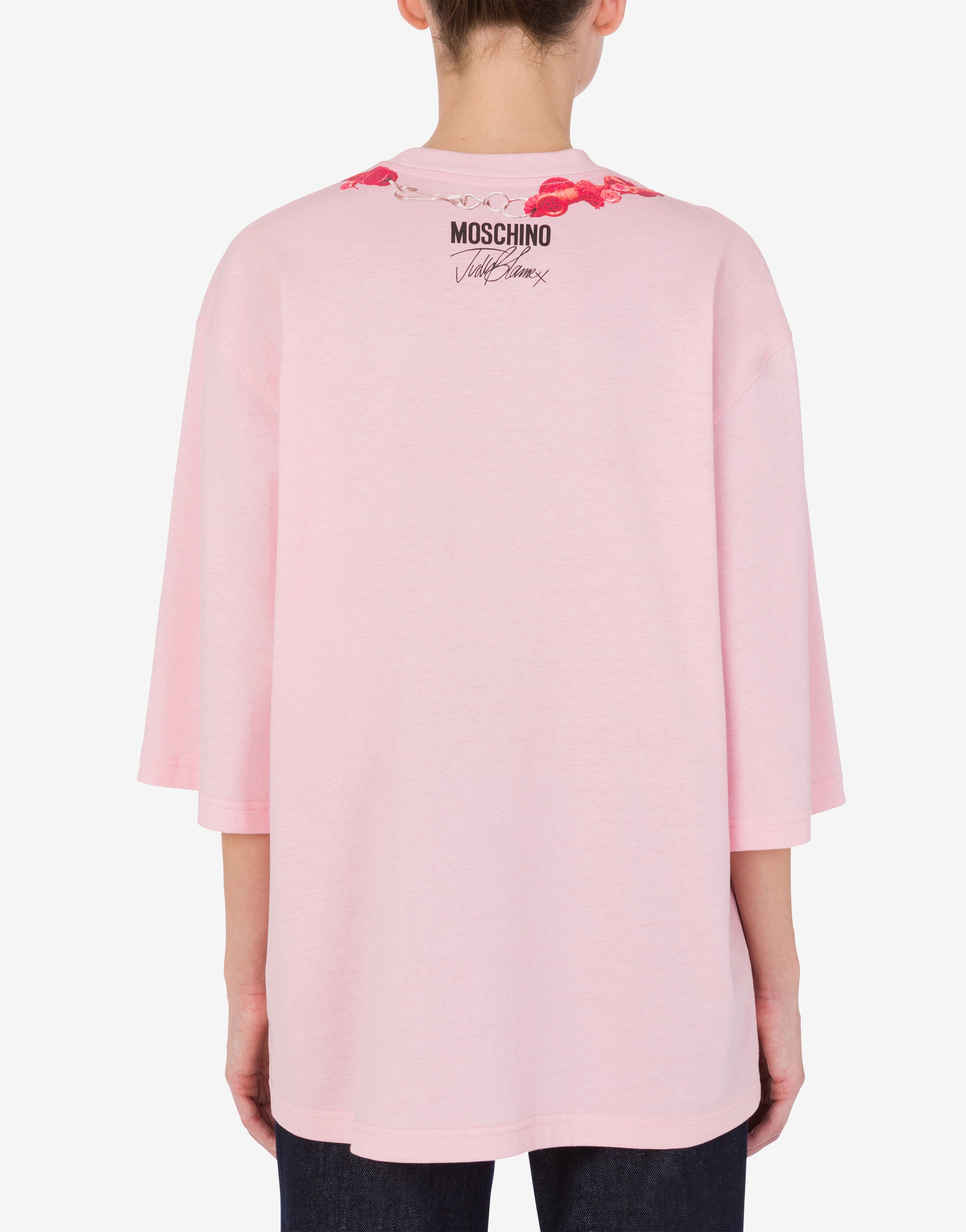 Tシャツ・カットソー MOSCHINO JEANS Woman T-Shirt Pink 07113262 0222 Moschino Jeans Outlet: T-shirt woman - Pink | Moschino Jeans