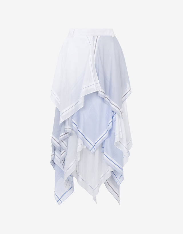 Poplin Skirt Handkerchief White Moschino 0
