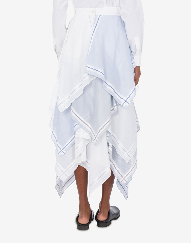 Poplin Skirt Handkerchief White Moschino 2