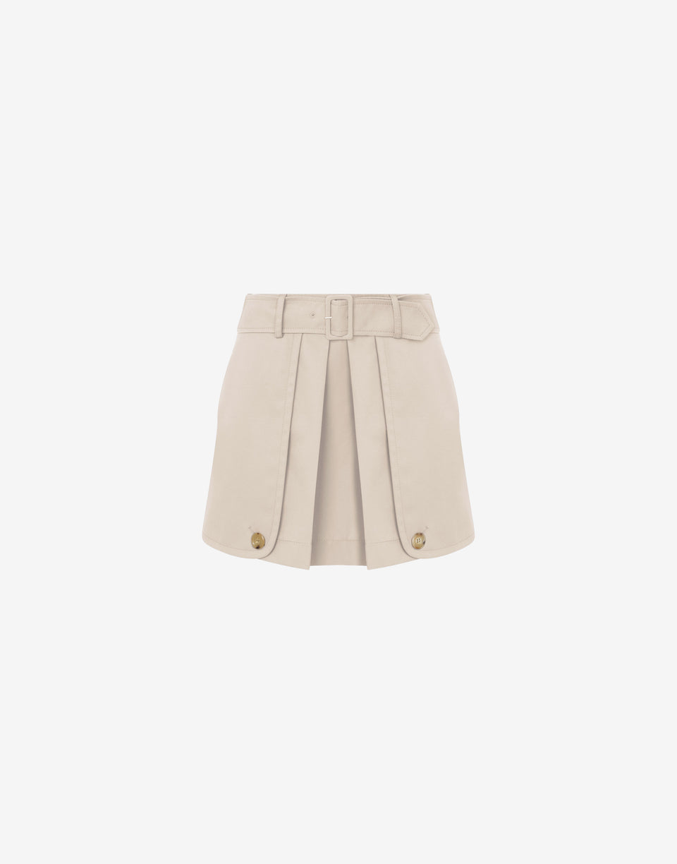 Trench DetailsMinifalda de gabardina Beige claro Moschino 0