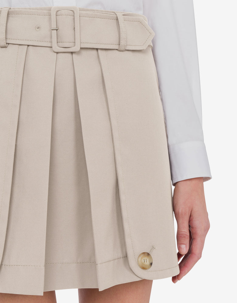 Trench DetailsMinifalda de gabardina Beige claro Moschino 3