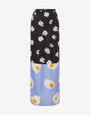 Jupe longue en twill de soie Patchwork