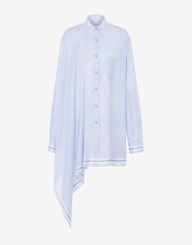 Poplin Shirt Handkerchief Azure Moschino 0