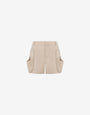 Short en toile de laine Slippers