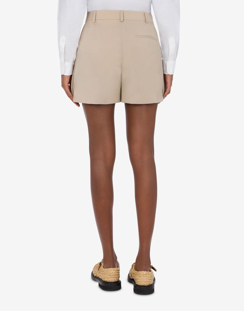Short en toile de laine Slippers Beige clair Moschino 2