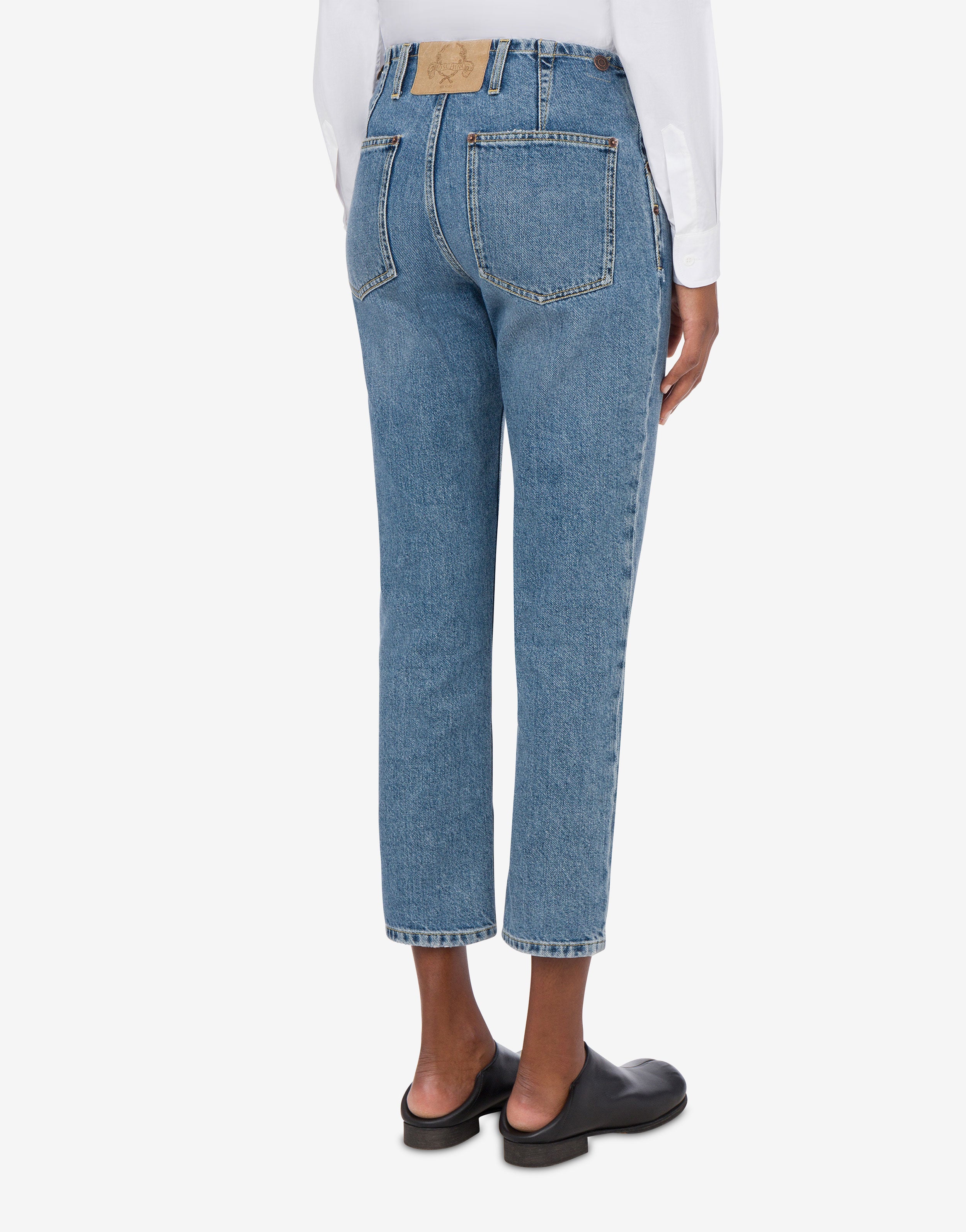 Denim Trousers Laurel Crown Logo | Moschino