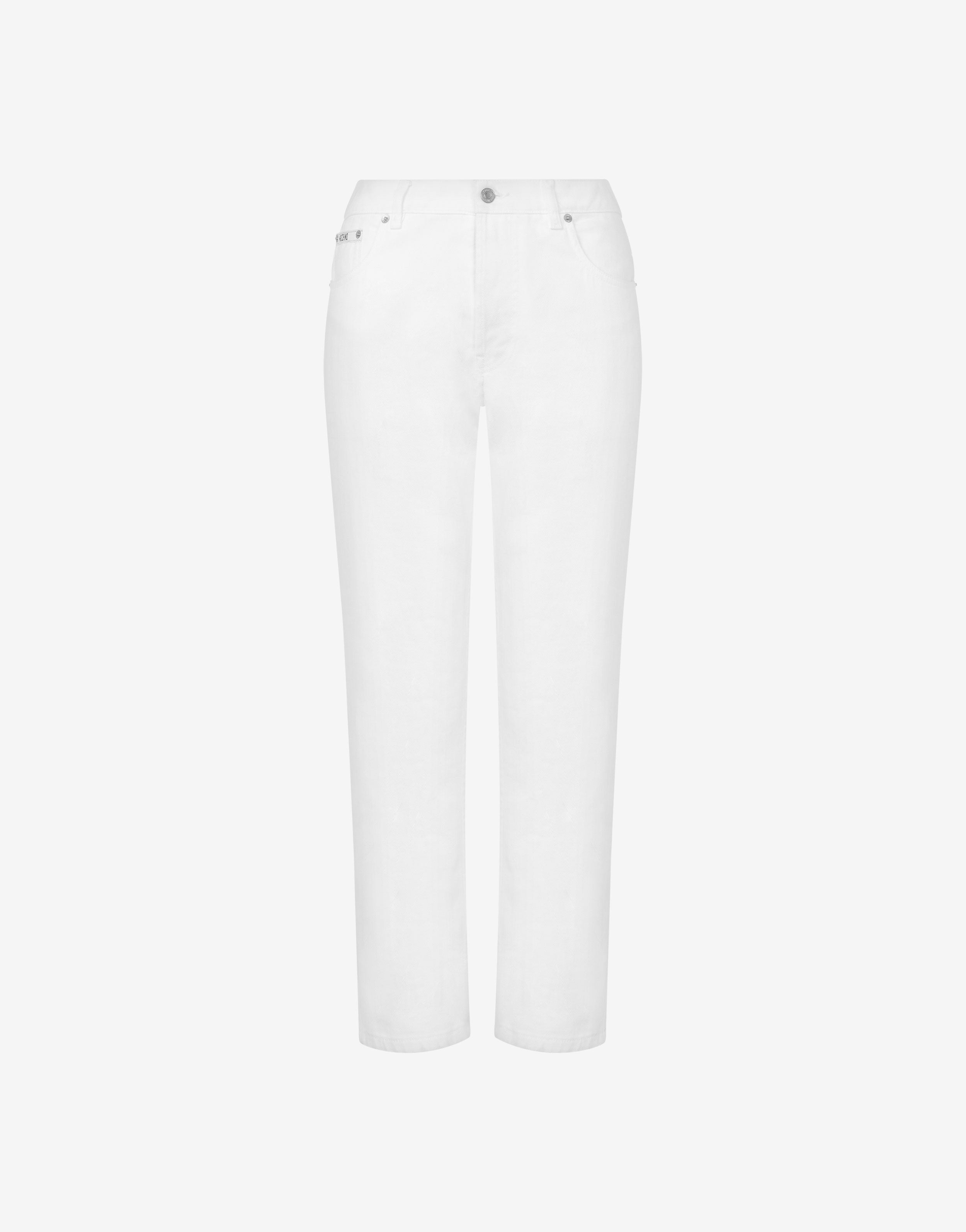 パンツ MOSCHINO Women Straight Pants A0335 3224 0001 White Moschino Straight Trousers in White | Lyst
