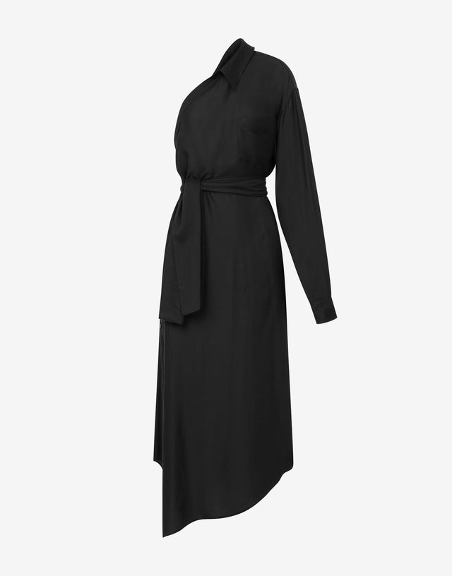 Robe à une épaule Tailored Twist Noir Moschino 0