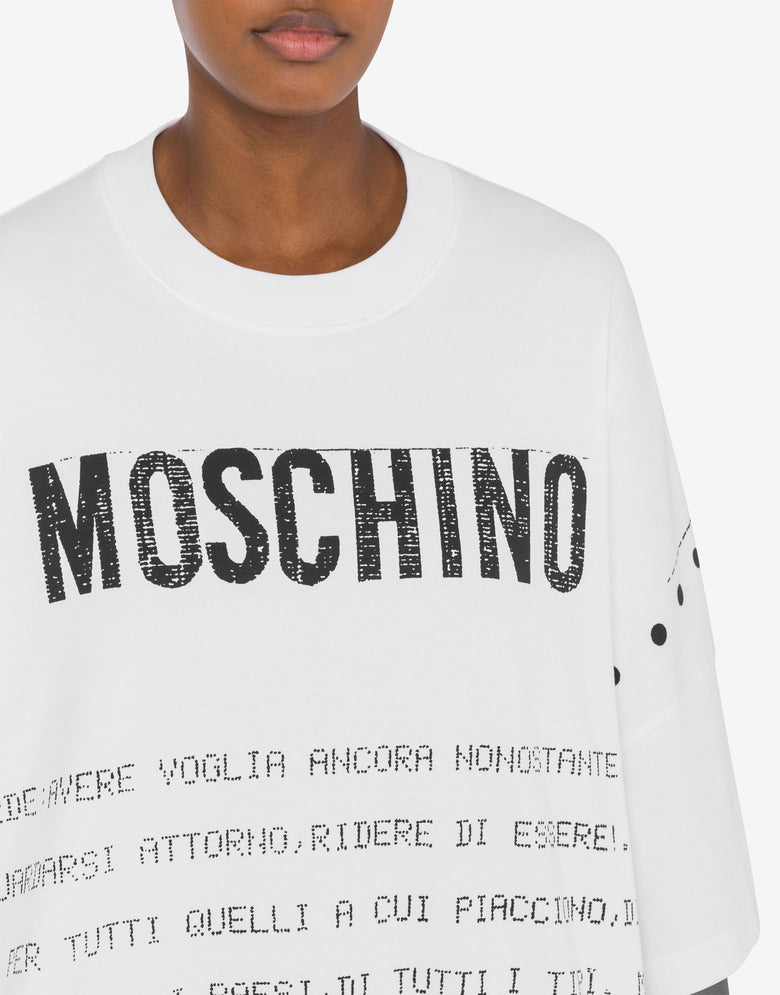 联锁连衣裙Archive Message 白色 Moschino 3