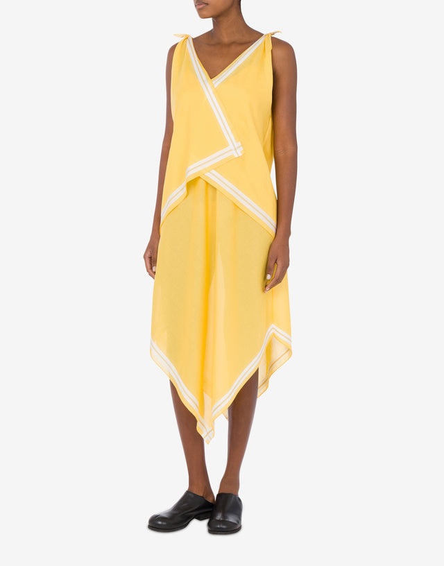 Abito in popeline jacquard Handkerchief Giallo Moschino 1