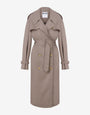 Cotton and Nylon Gabardine Trench Coat