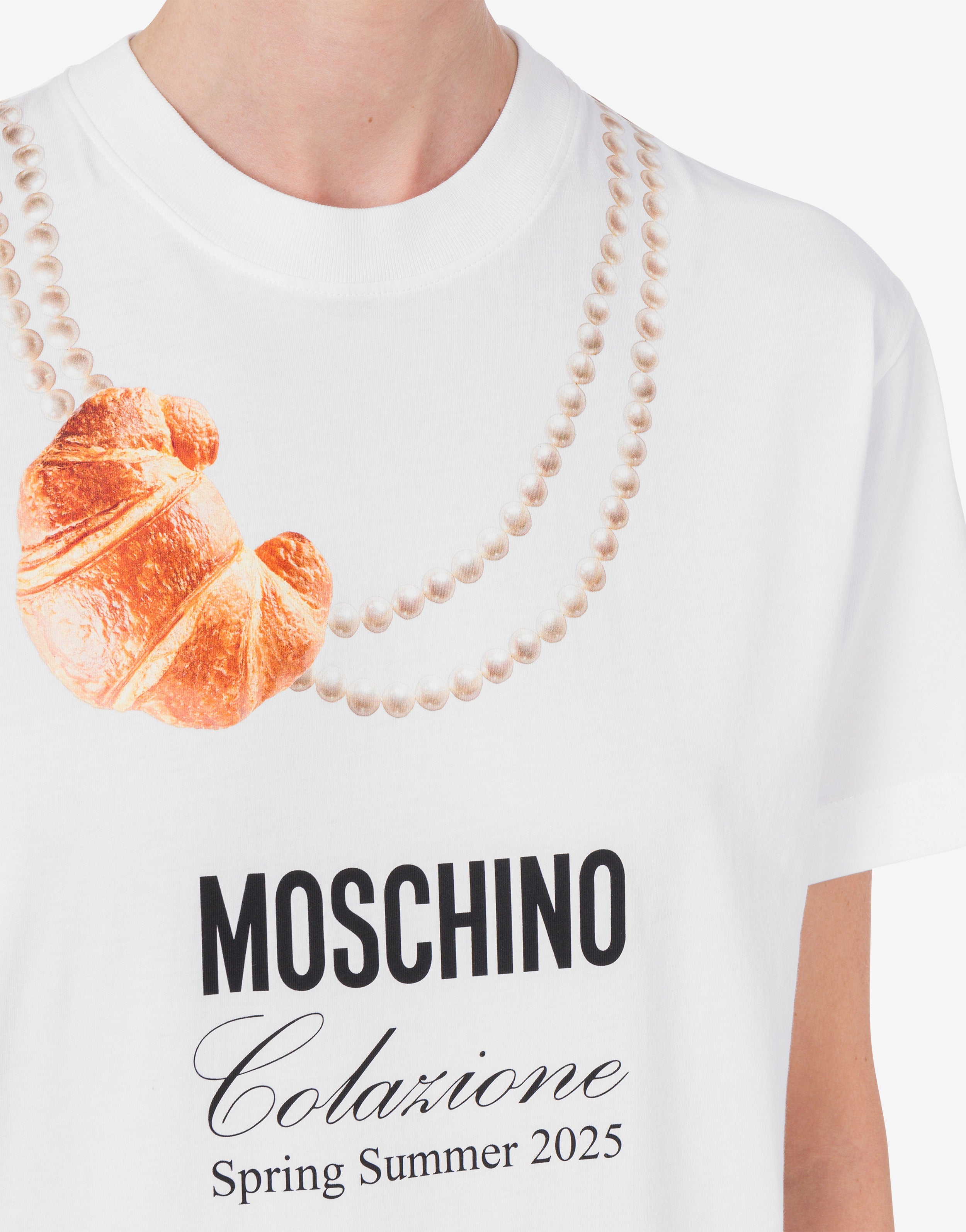 Organic Jersey T-shirt Moschino Breakfast | Moschino