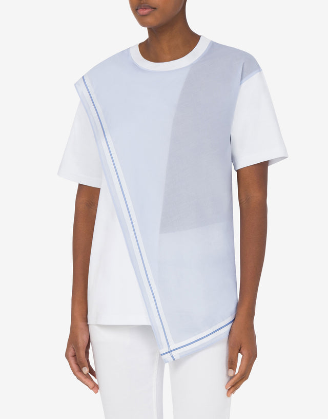 Interlock T-shirt Handkerchief White Moschino 1