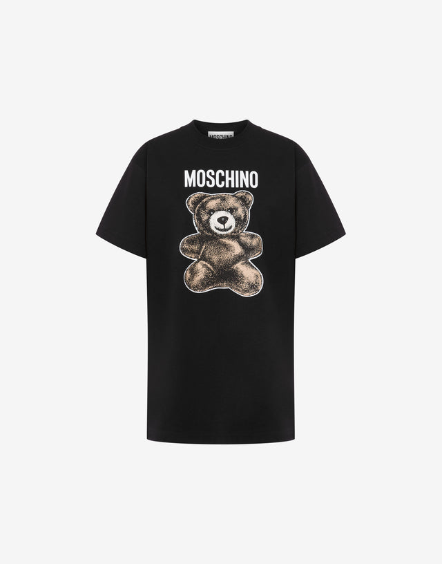 Organic Jersey T-shirt Moschino Teddy Bear Black Moschino 0