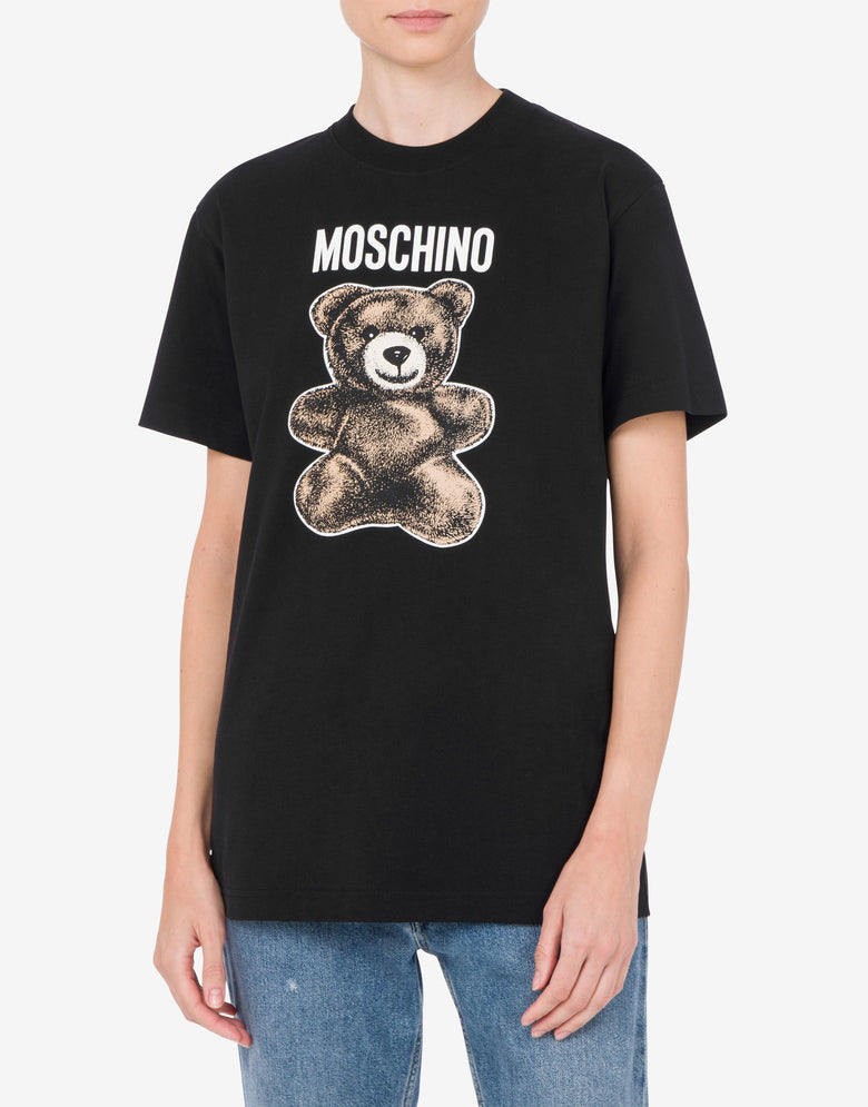 Organic Jersey T-shirt Moschino Teddy Bear Black Moschino 1