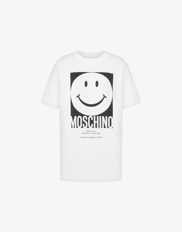 Organic Jersey T-shirt Smiley® White Moschino 0