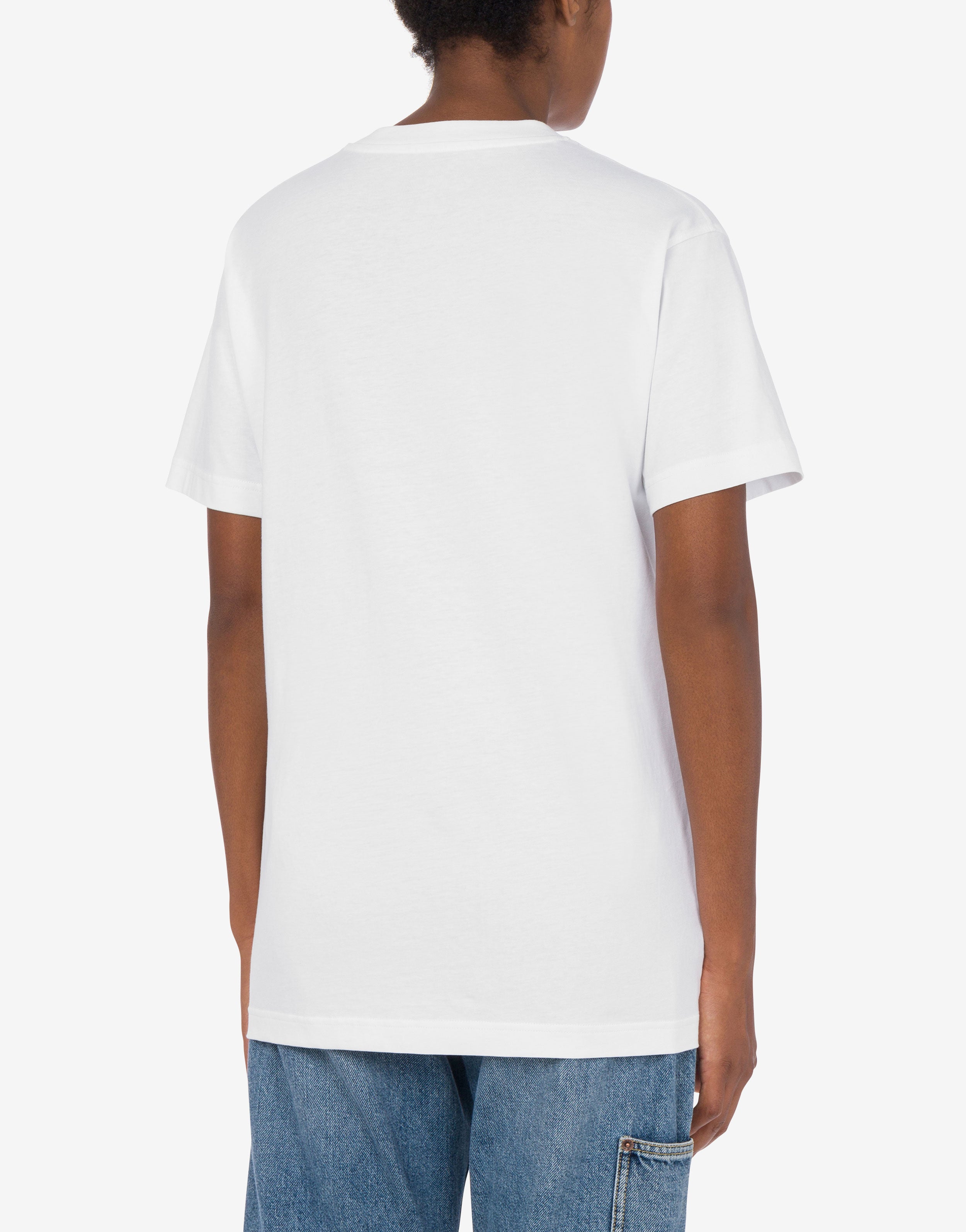 ★Moschino★ Smiley T-shirt White AEF251EJ071605411001 AEF25 Organic Jersey T-shirt Smiley® | Moschino